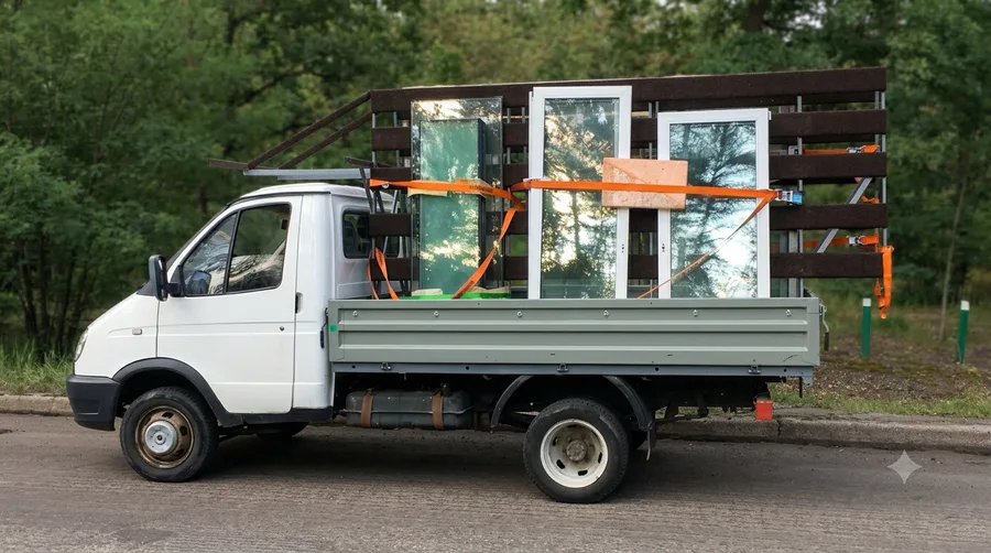 Вантажний автомобіль ДК Грант — вид спереду